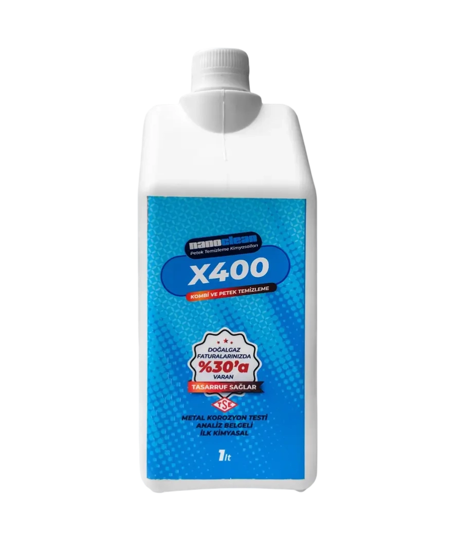 Nanoclean X400 Kombi ve Radyatör(Petek) Temizleme Kimyasalı 1 L